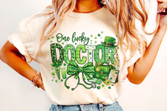 One Lucky Doctor PNG, St Patrick's Day Doctor PNG, Lucky PNG Product Image 3