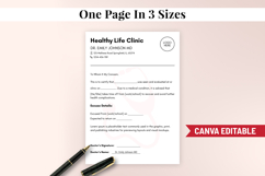 Printable Doctor Excuse Note Canva Editable Template Product Image 7