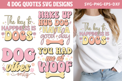 Retro Dog Quotes SVG Product Image 1