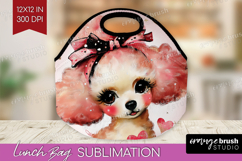 Dog Valentine Lunch Bag Cute Valentines Day Lunch Bug PNG Product Image 1