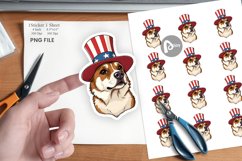 Dog Patriotic Sticker Product Image 1
