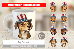 Mug Wrap Dog Patriotic Product Image 1