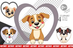 Clipart Heart Dog Product Image 1
