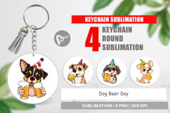 Keychain Dog Beer Day Product Image 1