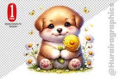 Cute Dog Clipart - PNG File Product Image 1
