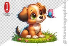 Cute Dog Clipart - PNG File Product Image 1
