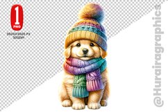 Cute Dog Clipart - PNG File Product Image 1
