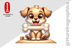 Cute Dog Clipart - PNG File Product Image 1