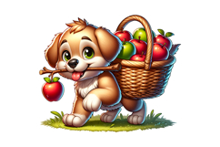 Cute Dog Clipart - PNG File Product Image 1