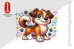 Cute Dog Clipart - PNG File Product Image 2