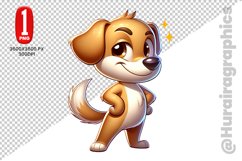 Cute Dog Clipart - PNG File Product Image 1