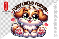 Cute Dog Clipart - PNG File Product Image 1