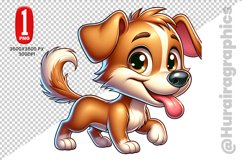 Cute Dog Clipart - PNG File Product Image 1