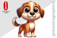 Cute Dog Clipart - PNG File Product Image 1