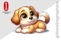 Cute Dog Clipart - PNG File Product Image 1