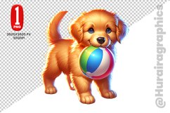 Cute Dog Clipart - PNG File Product Image 1
