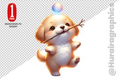 Cute Dog Clipart - PNG File Product Image 1