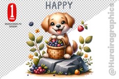 Cute Dog Clipart - PNG File Product Image 1
