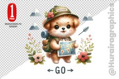 Cute Dog Clipart - PNG File Product Image 1