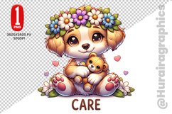Cute Dog Clipart - PNG File Product Image 1