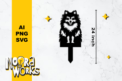 Dog Memorial Garden Stake SVG Product Image 3