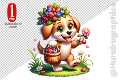 Cute Dog Clipart - PNG File Product Image 1