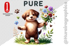 Cute Dog Clipart - PNG File Product Image 1