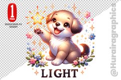 Cute Dog Clipart - PNG File Product Image 1