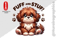 Cute Dog Clipart - PNG File Product Image 1