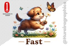 Cute Dog Clipart - PNG File Product Image 1