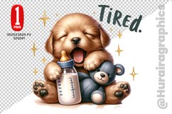 Cute Dog Clipart - PNG File Product Image 1