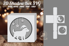 Dog 3D Papercut Shadow Box SVG Product Image 1
