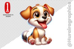 Cute Dog Clipart - PNG File Product Image 1
