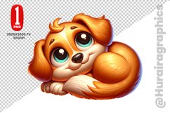 Cute Dog Clipart - PNG File Product Image 1