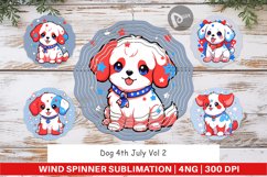 Wind Spinner Dog 4th July Product Image 1