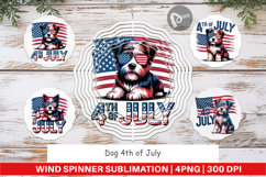 Wind Spinner 4th of July Dog Product Image 1