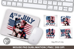 Mouse Pad 4th of July Dog Product Image 1