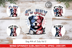 Wind Spinner 4th of July Dog Product Image 1