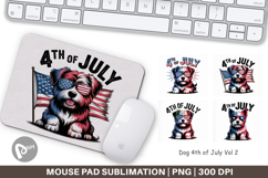 Mouse Pad 4th of July Dog Product Image 1