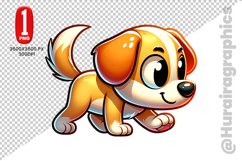Cute Dog Clipart - PNG File Product Image 1