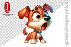 Cute Dog Clipart - PNG File Product Image 1