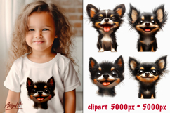 Funny dog clipart, puppy Chihuahua clipart, dog sublimation Product Image 1