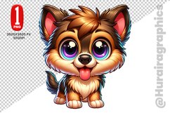 Cute Dog Clipart - PNG File Product Image 1