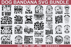 Dog Bandana SVG Bundle - Dog Bandana SVG Design Product Image 1