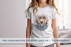 Dog in blue | Cute Sublimation PNG Product Image 1