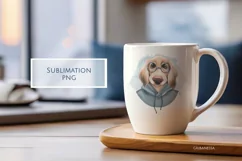 Dog in blue | Cute Sublimation PNG Product Image 2