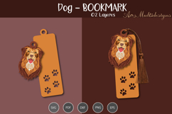 Dog Bookmark SVG Product Image 1