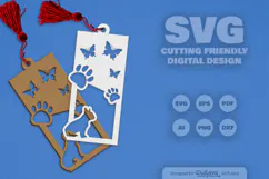 French Bulldog - Dog's Bookmark SVG Product Image 2