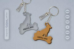 Dog Breeds Keychain SVG Product Image 2