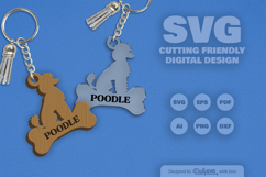 Dog Breeds Keychain SVG Product Image 2